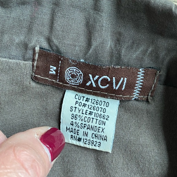 XCVI Women's Brown Military Style Jacket with Buttons & Pockets - Picture 7 of 8